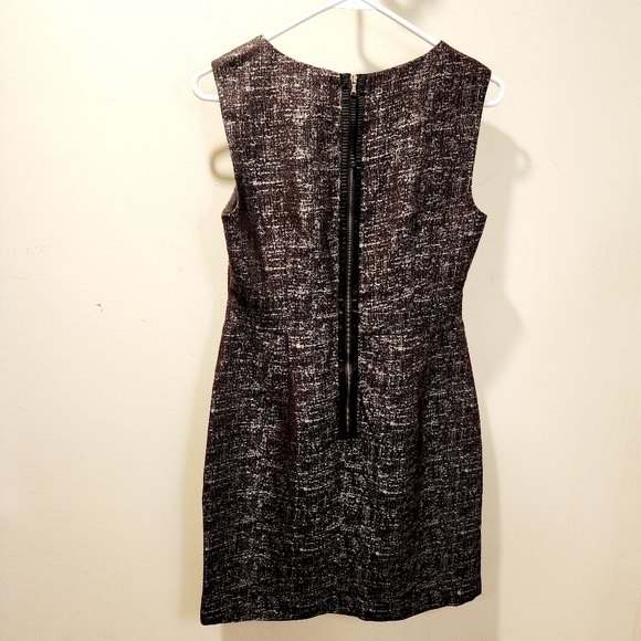 LOFT Metallic Brown Women's Sleeves Short Dress size 4 - Picture 3 of 12